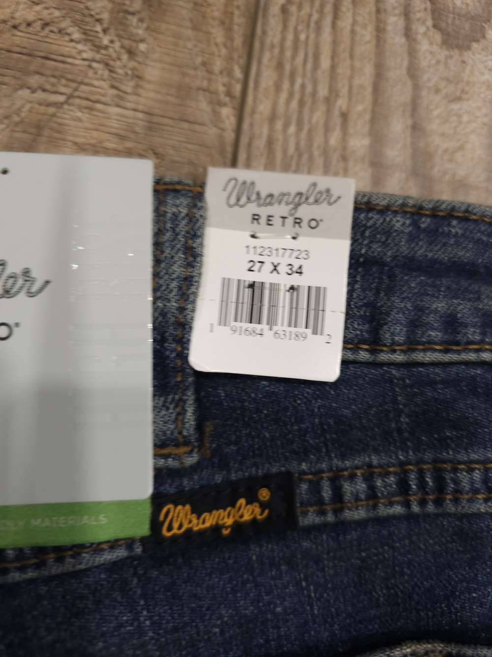 Wrangler Retro 27 Waist High Rise Flare 34 Inseam Womens Nwt Dark Jeans Western - Picture 12 of 15